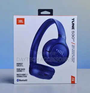 The JBL Tune 530BT Wireless on-Ear Headphones Pure Bass Sound - Black