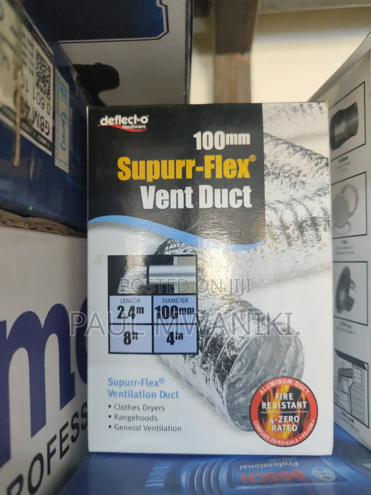 100 Mm Flexible Aluminium Ventilation Duct | Supurr-Flex Vent Duct