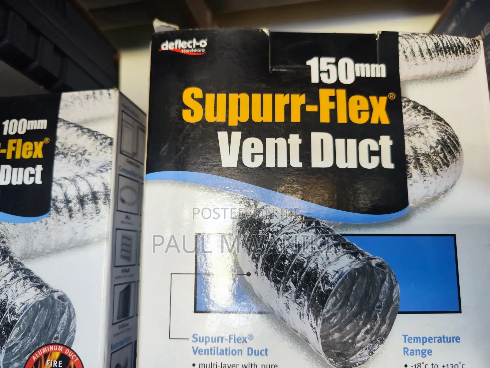 150mm Flexible Aluminium Ventilation Duct | Supurr-Flex Vent Duct