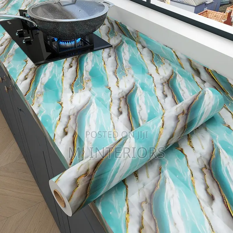 Waterproof Wood Grain Contact Paper for Cabinets