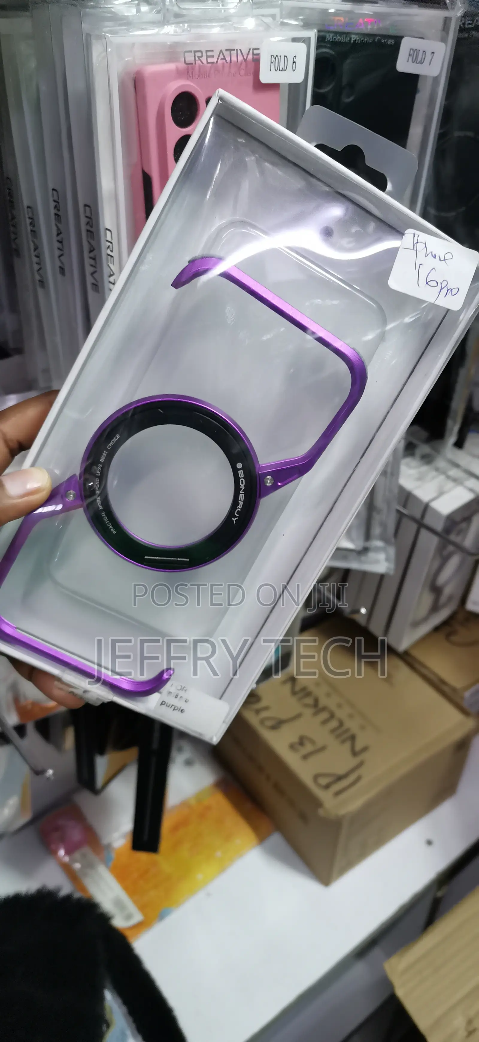 iPhone 16 Pro Purple LOXO CASE Metal Frameless Case