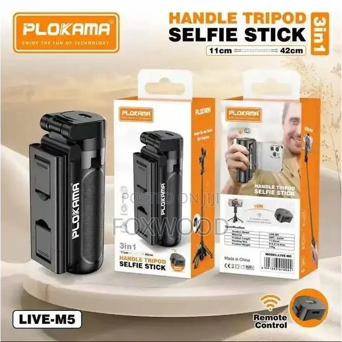 3-in-1 Handle Tripod Selfie Stick