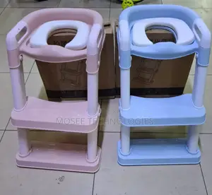 Kids Potty Training Ladder Seat With Soft Cushion