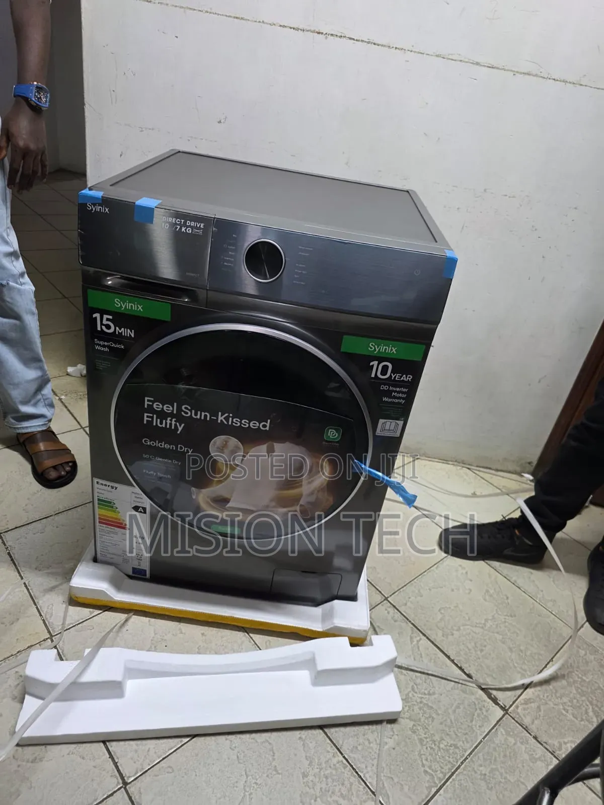 Syinix 10kg/7kg Front Load Washer Dryer Combo**