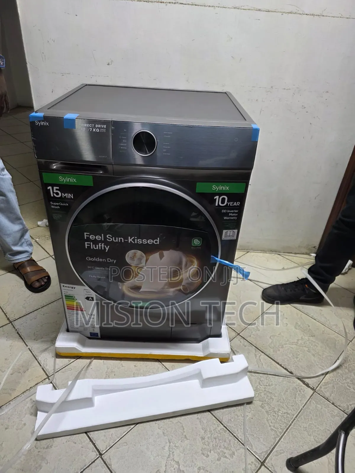 Syinix 10kg/7kg Front Load Washer Dryer Combo**