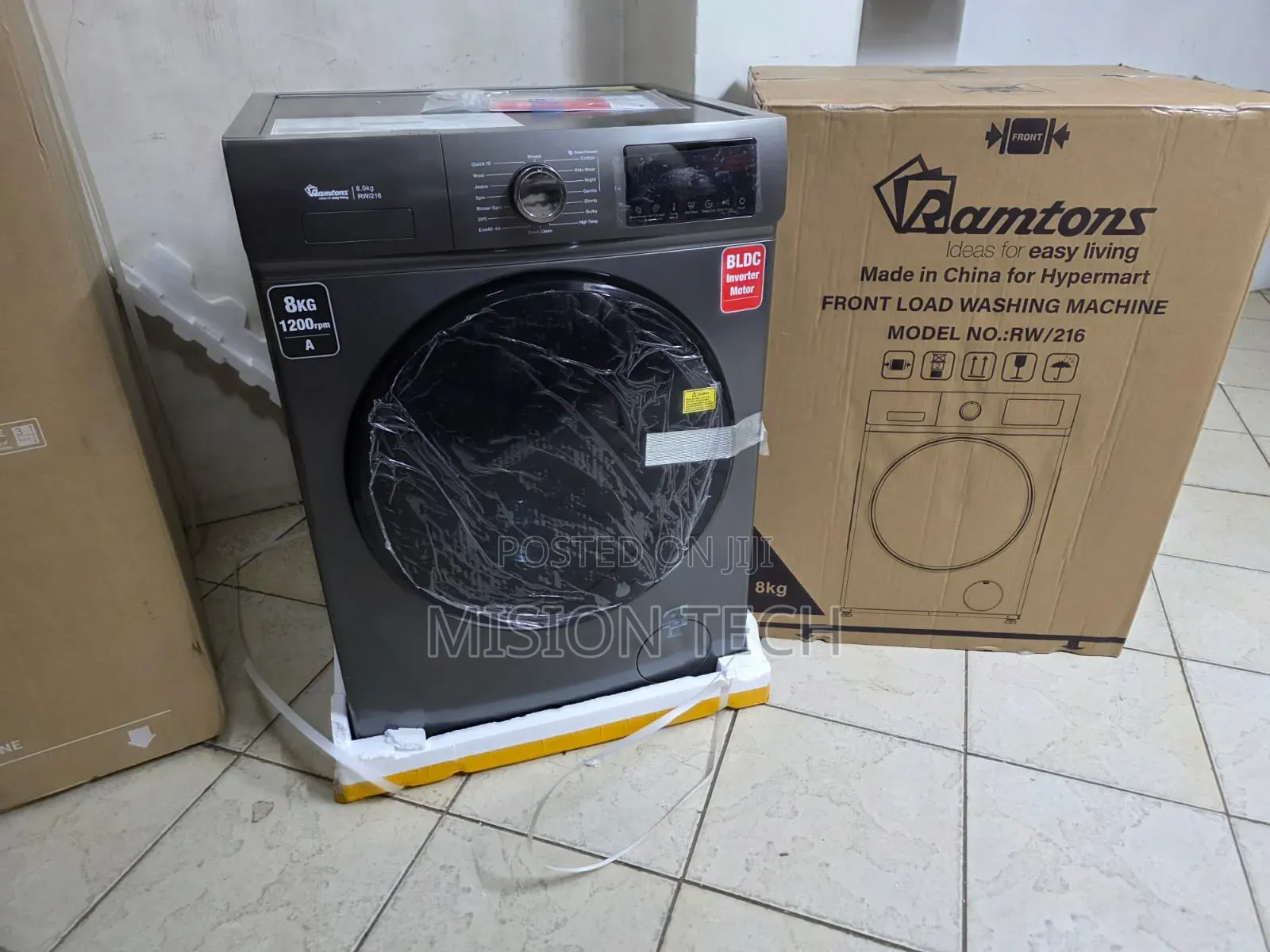 Ramtons RW/216 8kg Front Load Washing Machine**