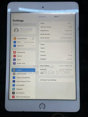 Apple iPad mini 4 16 GB Silver