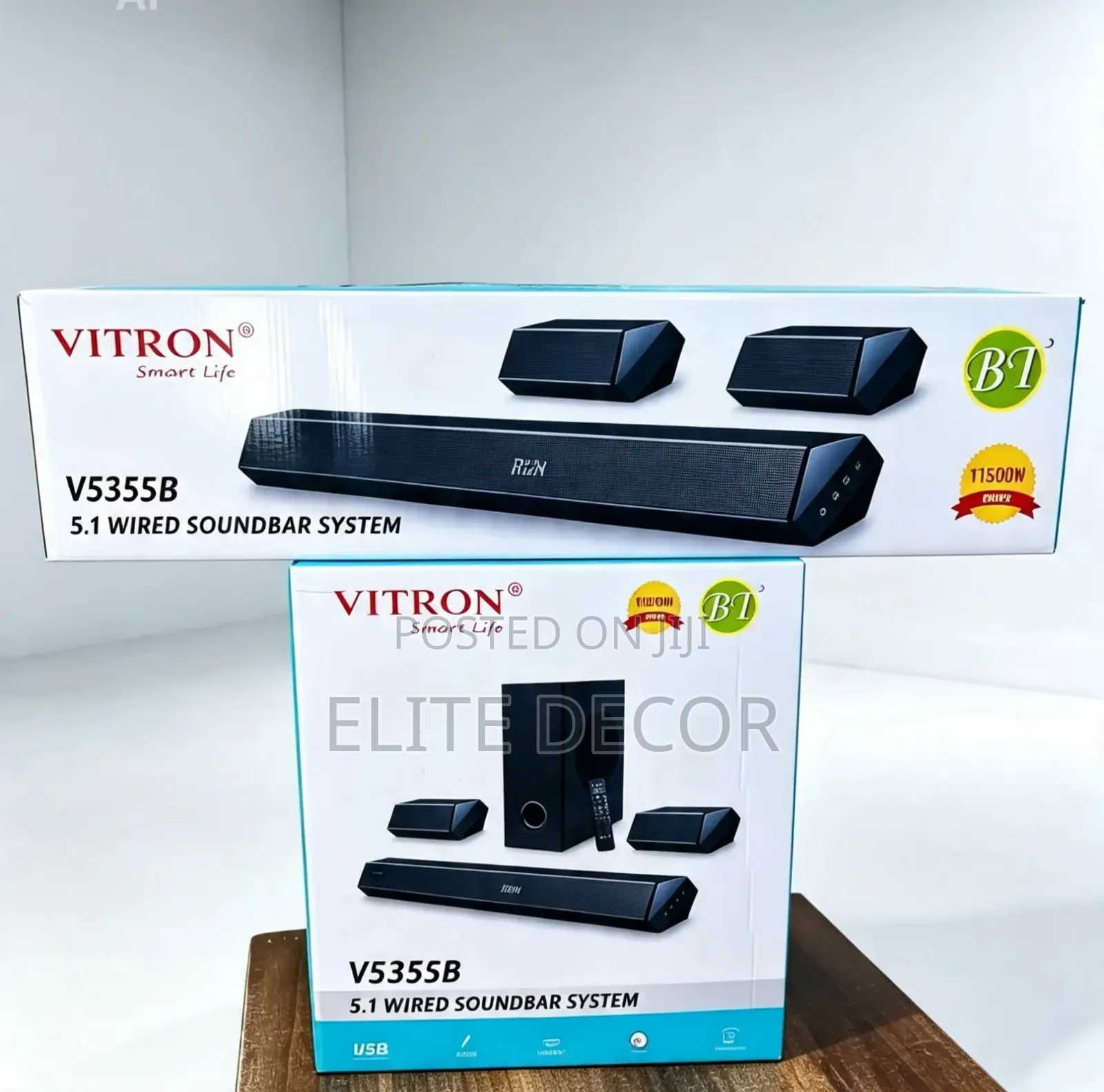 Vitron V535SB 5.1CH Wired Soundbar System – 115W Powerful Surroud