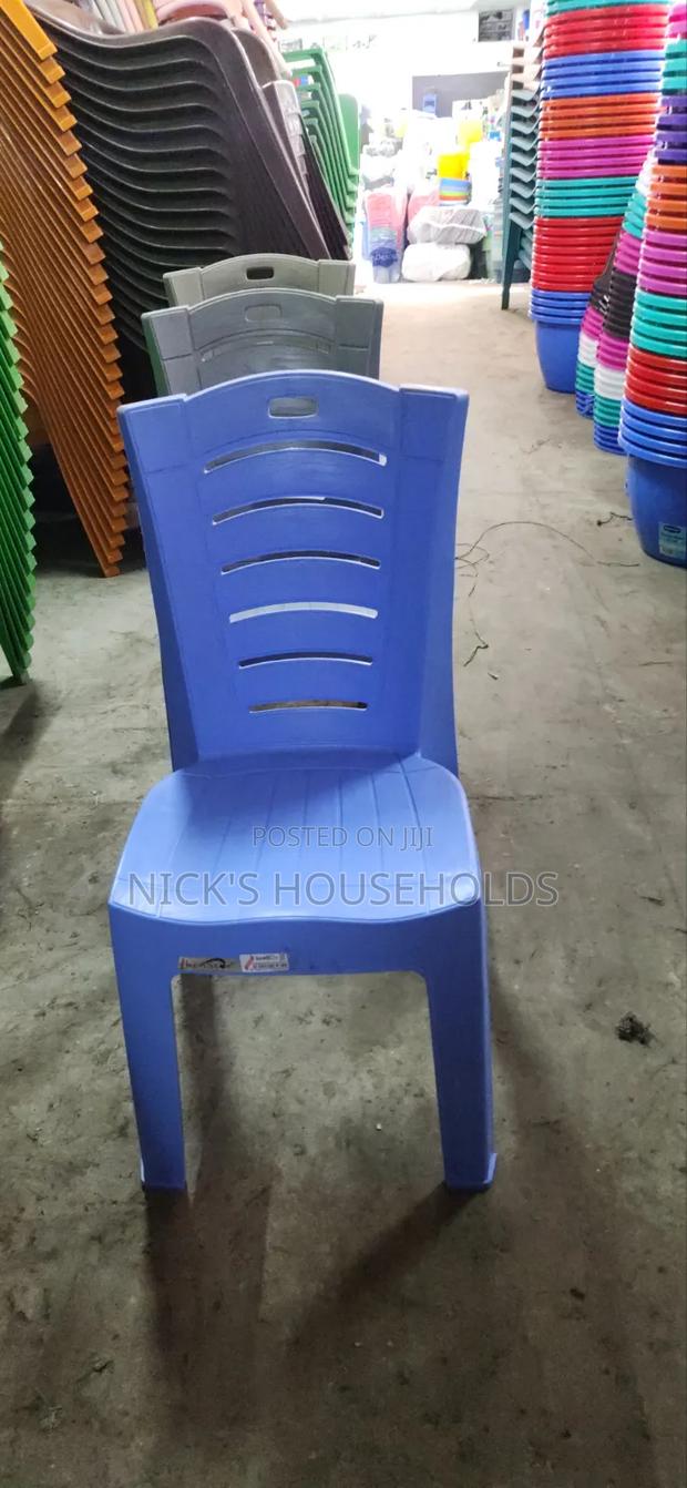Kenstar Armless Plastic Chairs, Blue