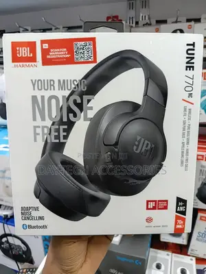 The JBL Tune 770NC Wireless Over-Ear Headphones in Black