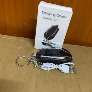 Black1500mAh Small Backup Power Bank, Mini Emergency Pod