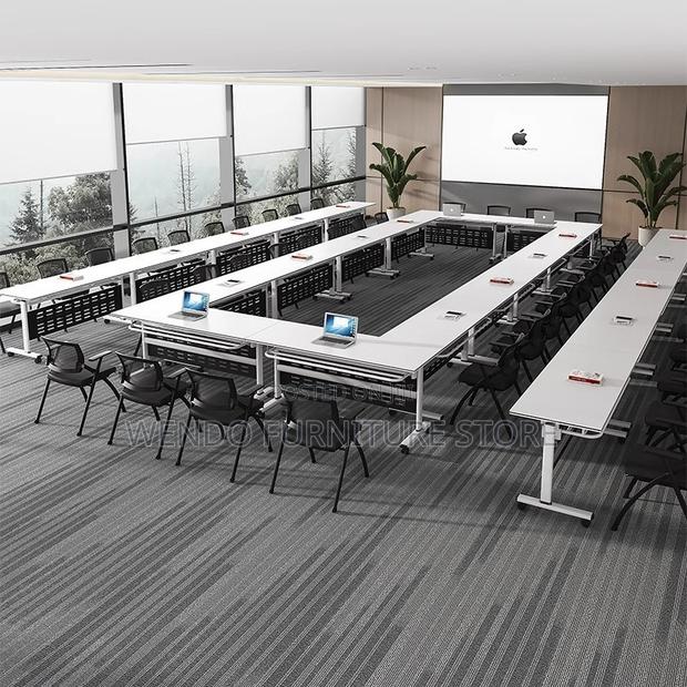 Office Table; 1.2m X 0.6M Movable Folding Office Desk - thumbnail 2