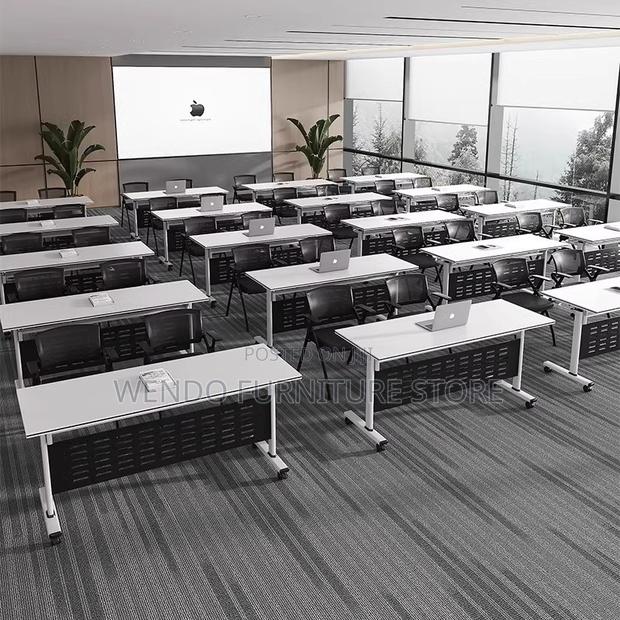 Office Table; 1.2m X 0.6M Movable Folding Office Desk - thumbnail 4