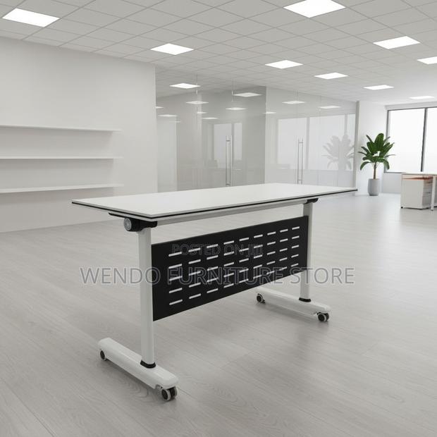 Office Table; 1.2m X 0.6M Movable Folding Office Desk - thumbnail 5