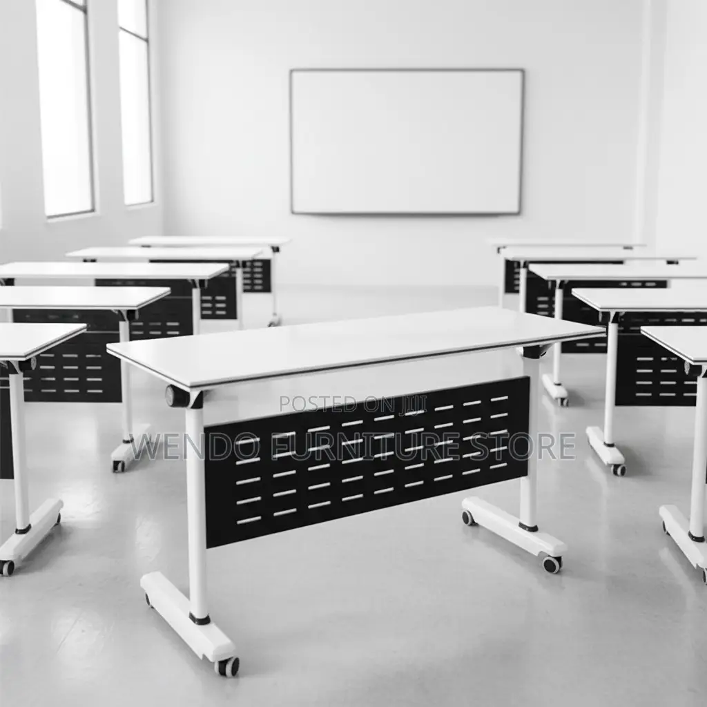 Office Table; 1.2m X 0.6M Movable Folding Office Desk