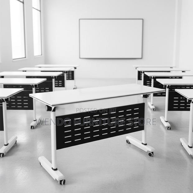 Office Table; 1.2m X 0.6M Movable Folding Office Desk - thumbnail 6