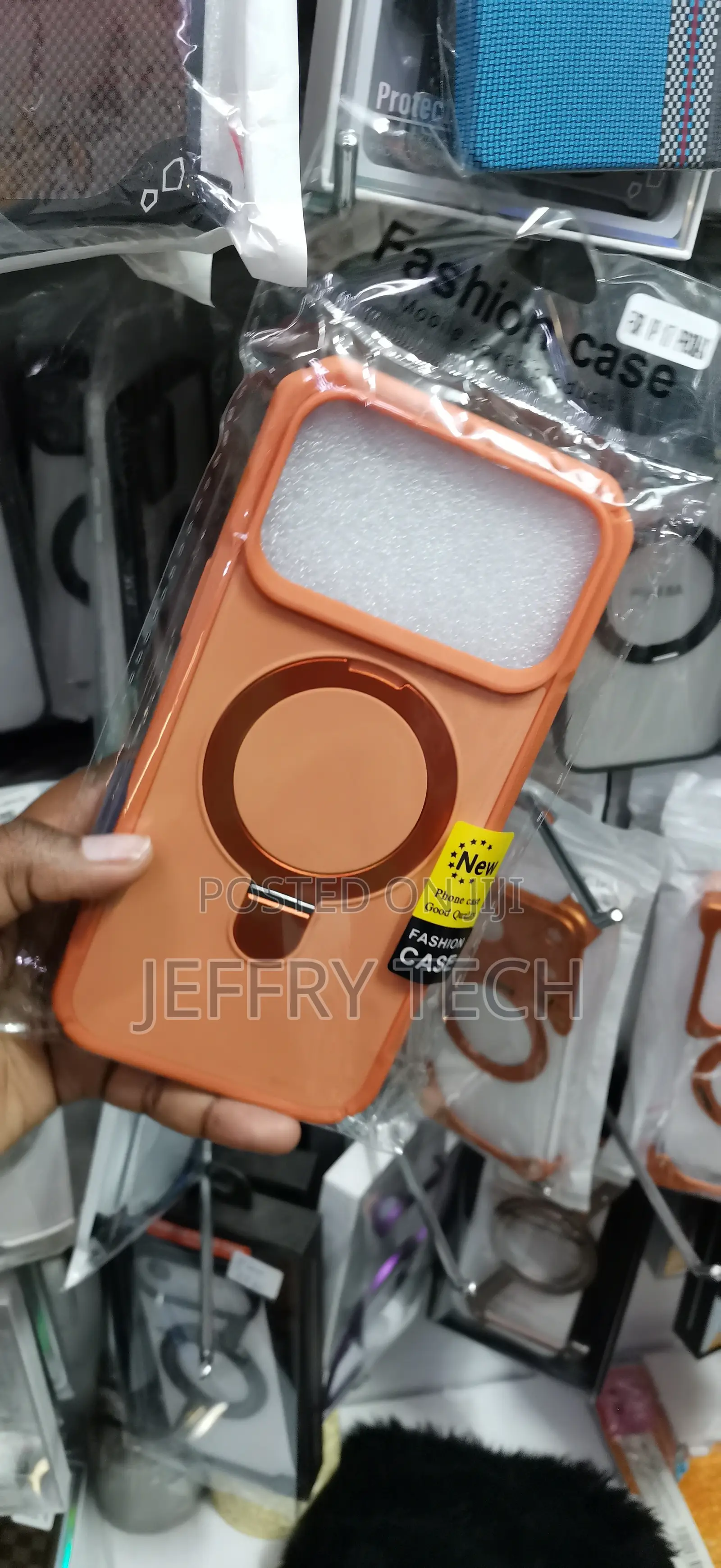 Case for iPhone 17 Pro Max, Featuring Built-in Magnetic Ring Stand