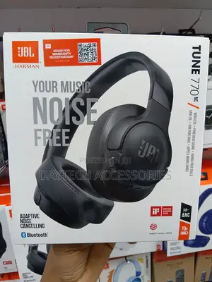 JBL TUNE770NC Wireless Noise Cancelling Over-Ear Headphones - Black