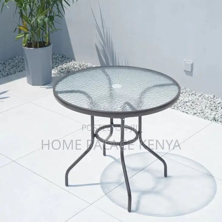 Outdoor Set: Grey Mesh Fabric Patio Set