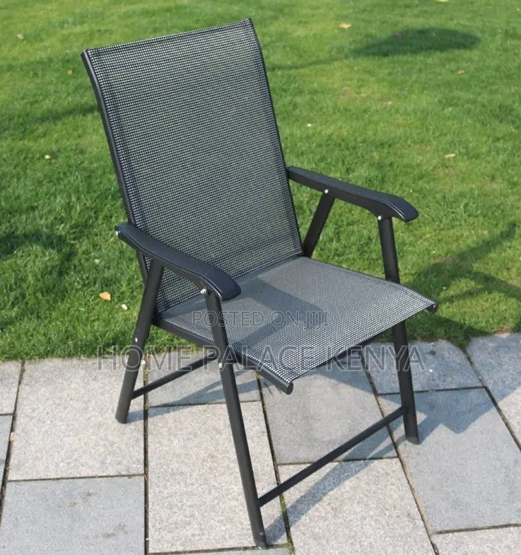 Outdoor Set: Grey Mesh Fabric Patio Set