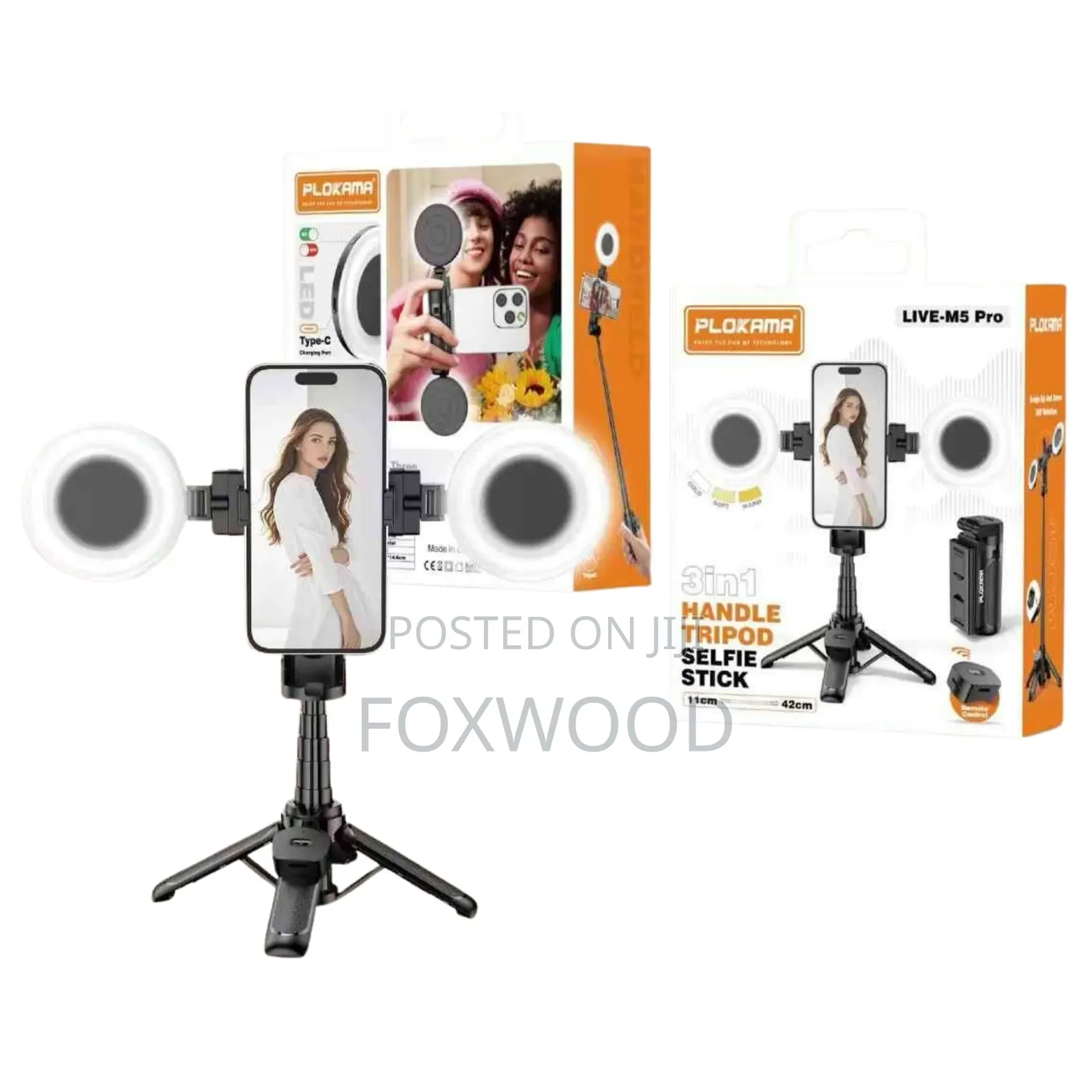 Pro 3-in-1 Handle Tripod Selfie Stick.