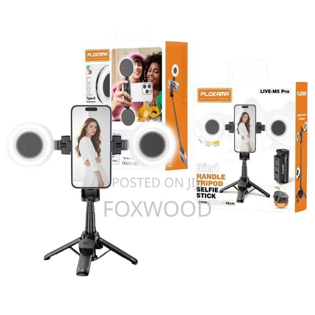 Pro 3-in-1 Handle Tripod Selfie Stick. - thumbnail 2