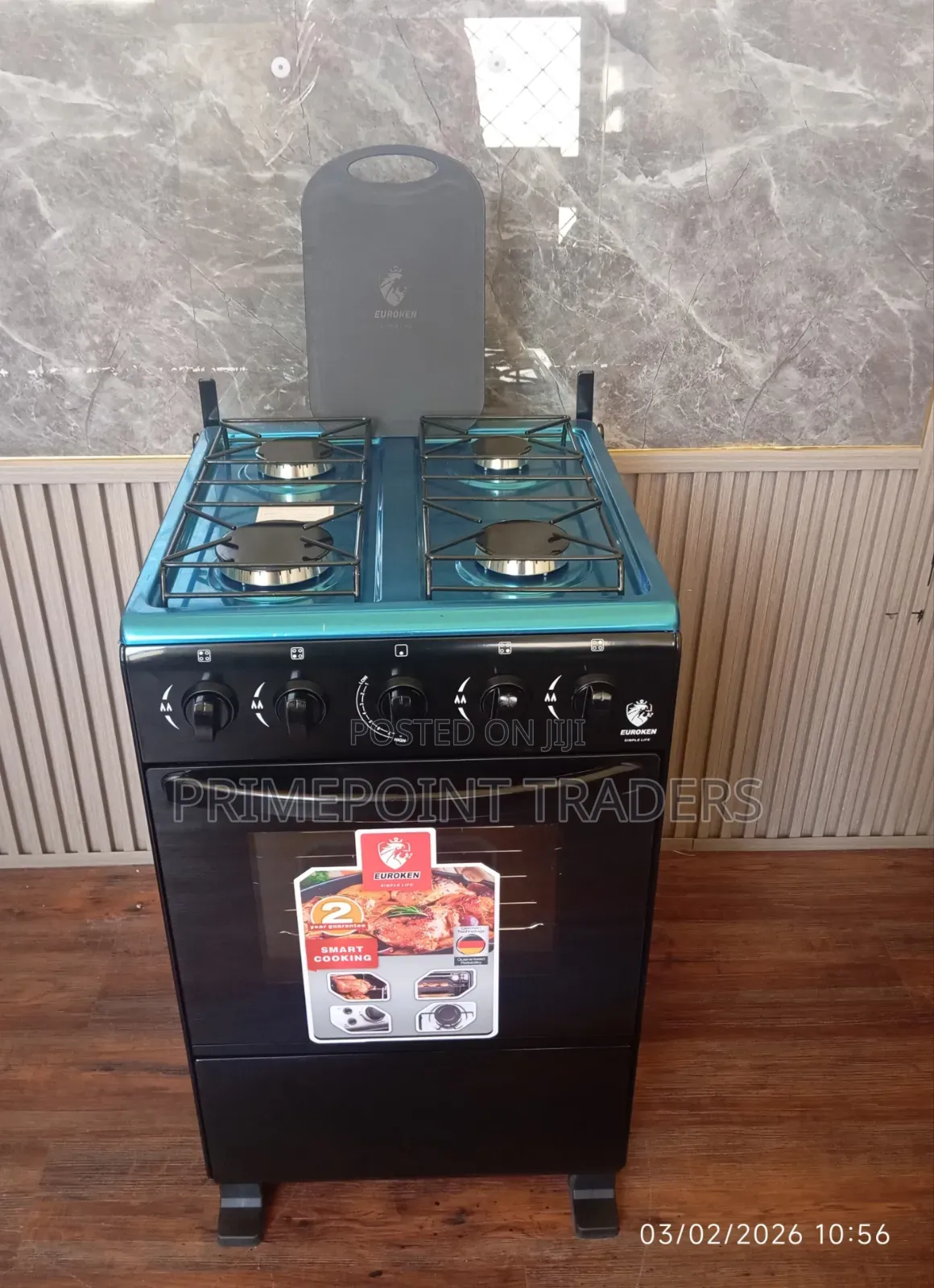 Euroken Euro-55-4g Auto-Ignition Full Gas Cooker – Powerful,