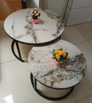 2-in-1 Marble Top Nesting Table – Pt