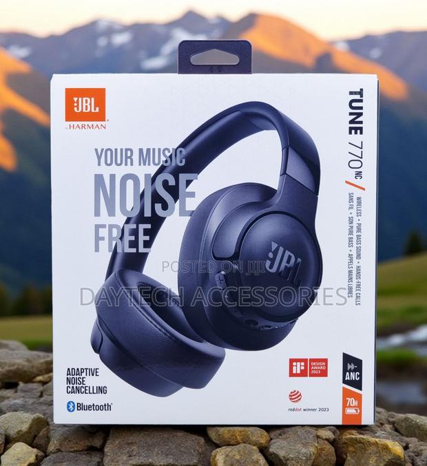 JBL Tune 770NC Adaptive Noise Cancelling Wireless Headphones - Black