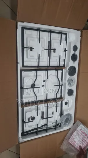 Midea MG90GQ095AL1B-BS 90cm Built-in Gas Hob – 5 Burner Black Glass H