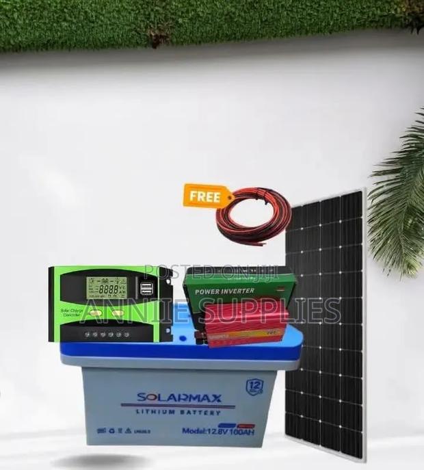 330w Solar Full Kit+100ah Lithium Battery