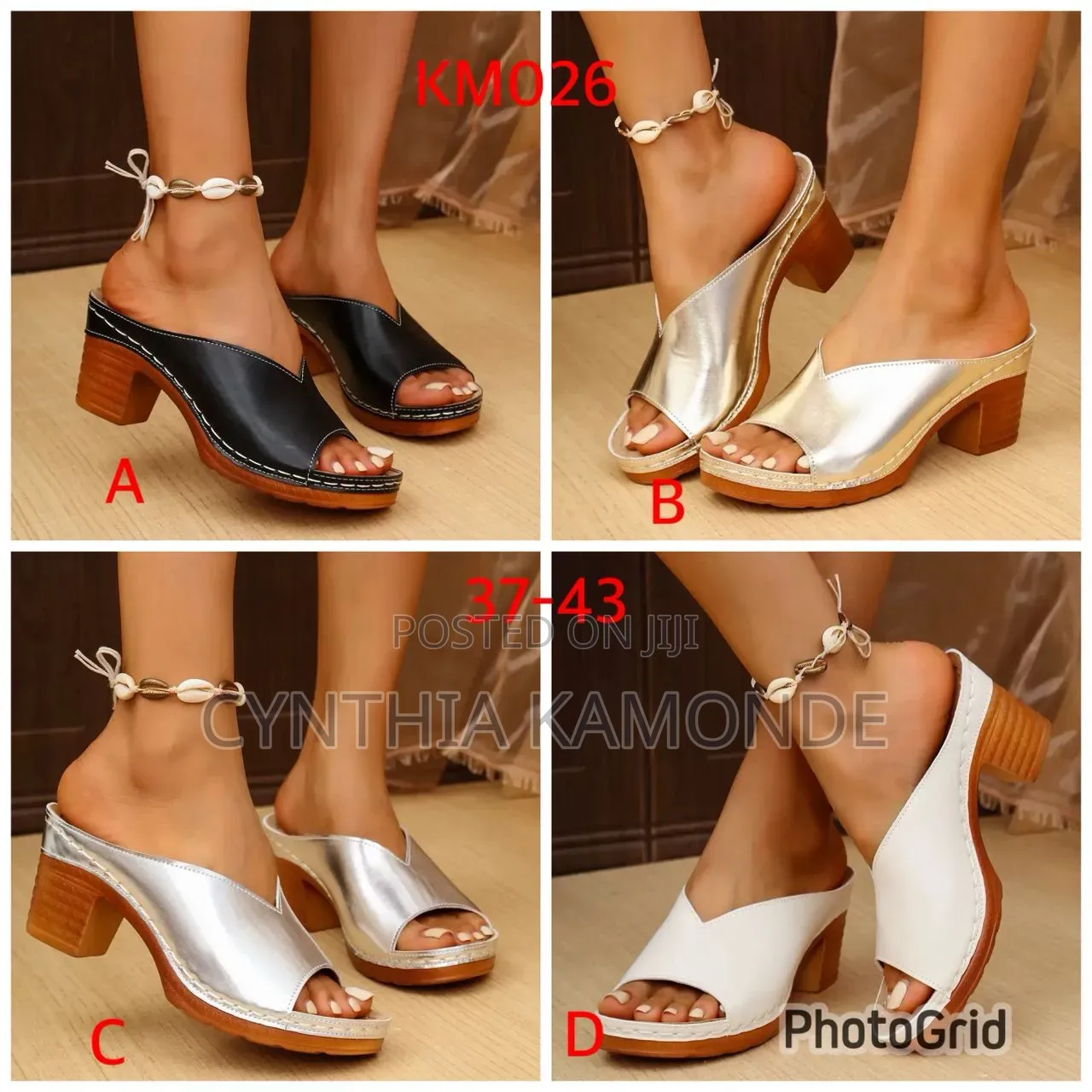 Open Toe Chunky Wedge Shoes