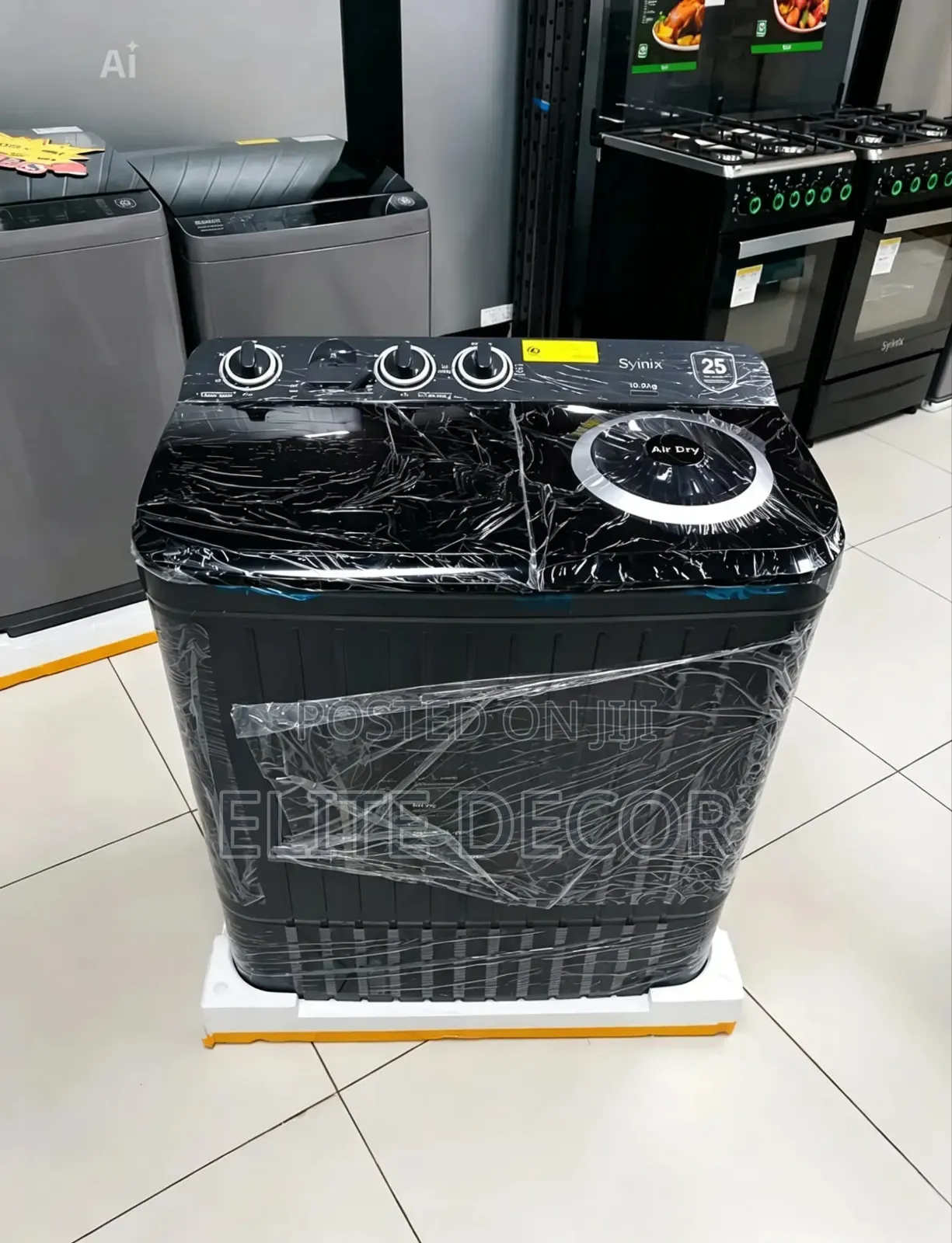 Syinix 10KG Twin Tub Top Load Washing Machine – Powerful Durable