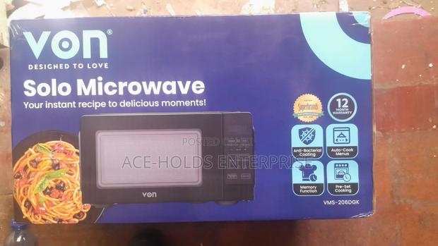 Solo Microwave-Oven Von 20 Liters Digital Setting - Black - thumbnail 2