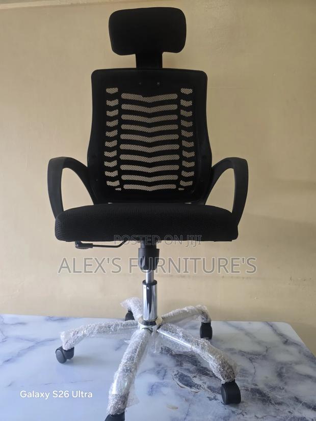 Metallic Base Office Chairs - thumbnail 2