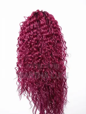 Burgundy Ombré Curly Lace Wig
