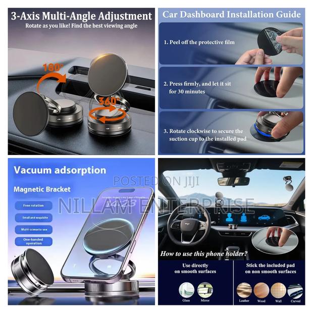 Foldable Phone Holder Hands-Free Stand Dashboard Mount* - main view