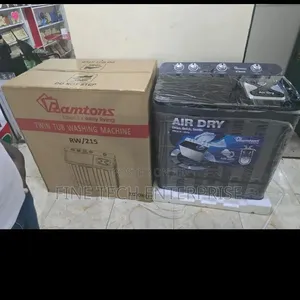 Black Ramtons 15kgs Top Load Twin Tub Washing Machine