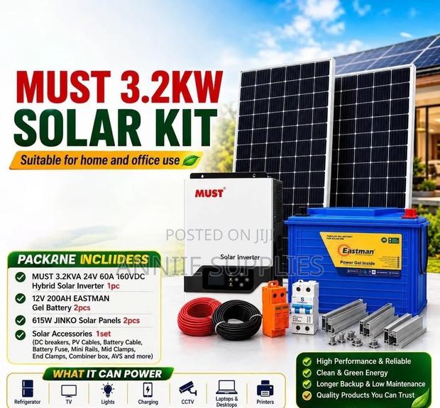 Must 3.2kva+200ah Eastman Battery