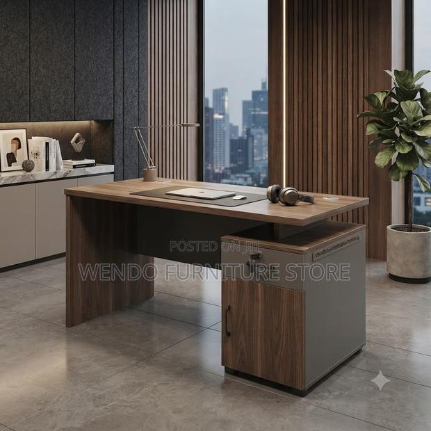 Office Desk; 1.4 Meter Executive Home Office Gentle Desk - thumbnail 2