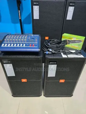 8 Channels Sound System - (2)jbl 15" Mid Range - Wired Microphone