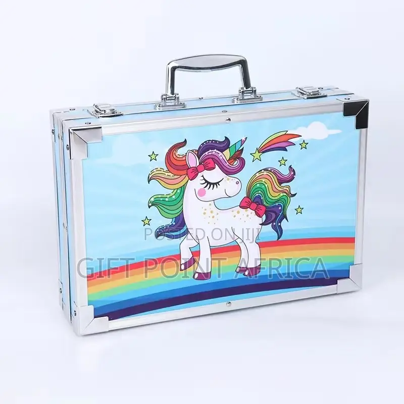 145pc Artists Aluminum Art Case Coloring Pencils Painting Set Kids