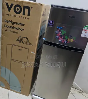 Von 138l Direct Cool Double Door Refrigerator