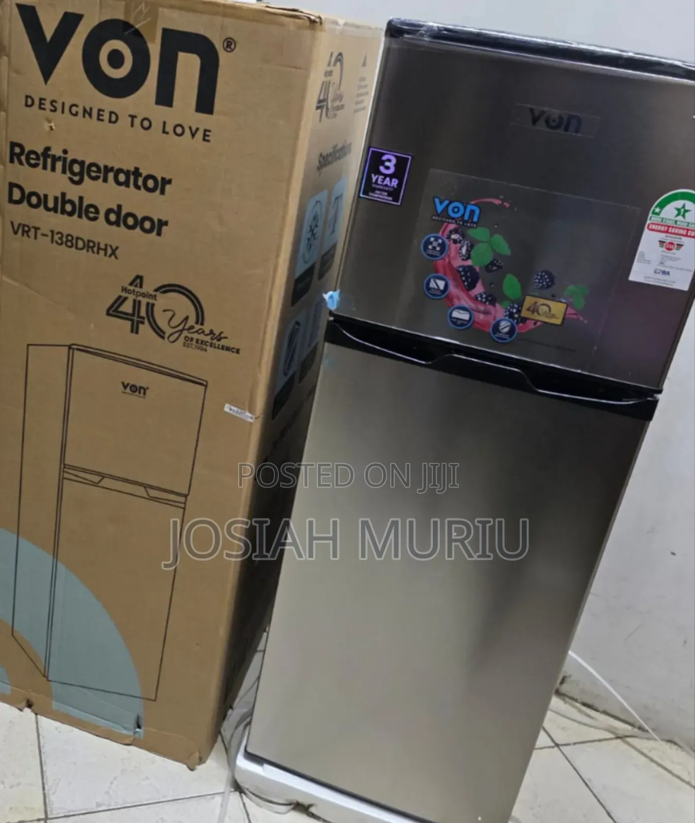 Von 138l Energy Efficient Refrigerator