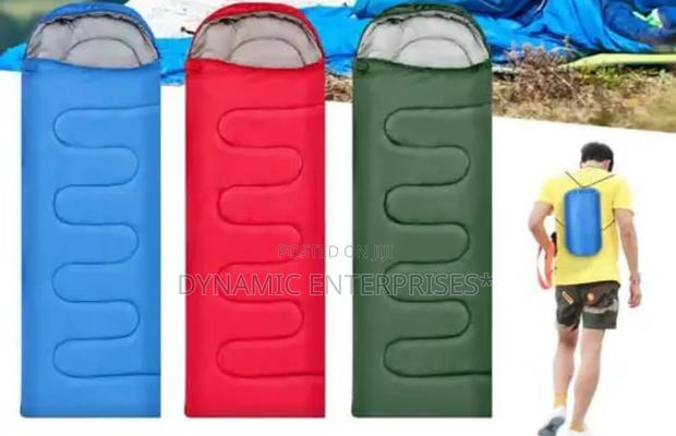 Sleeping Bags Blue Green and Black