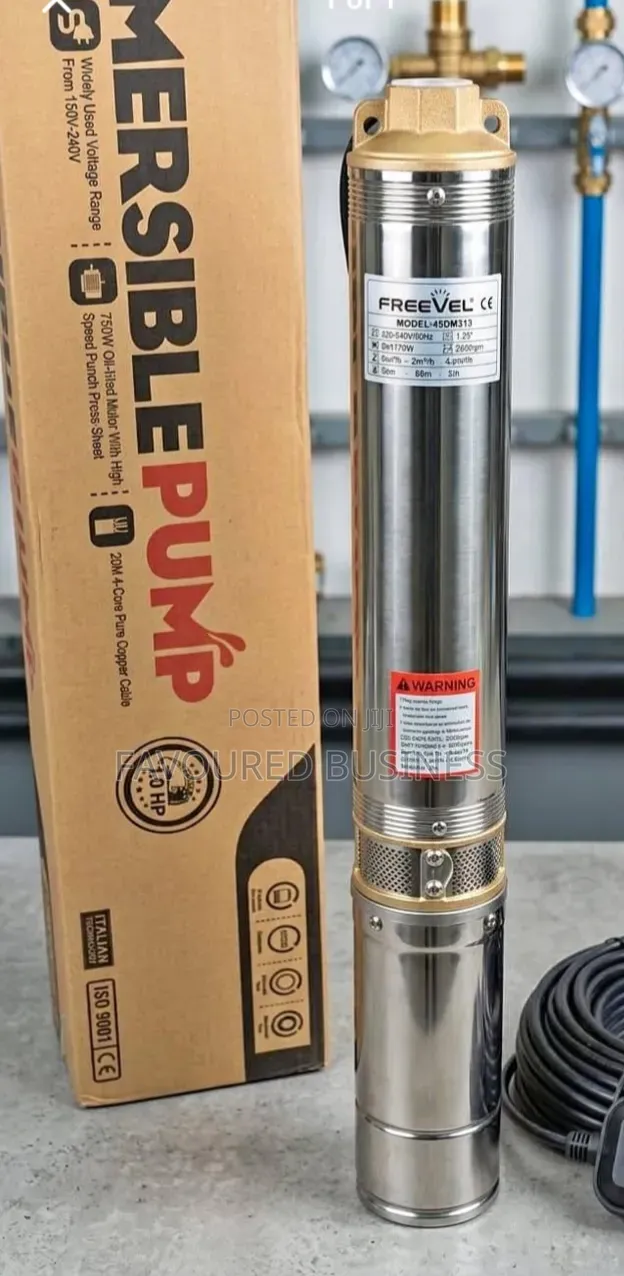 Quality Freevel 1hp Submersible Water Pump/Top Submersible Water Pump