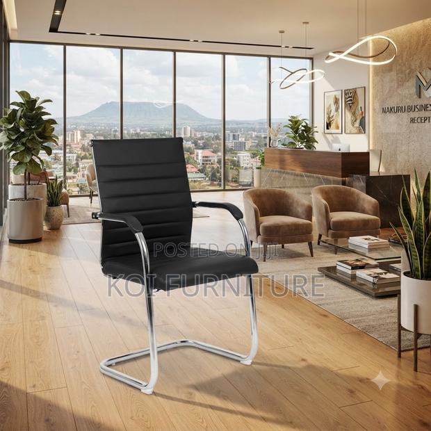 Office Chairs; High Back Executive Office Chair With Leather - thumbnail 3