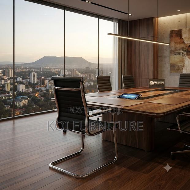 Office Chairs; High Back Executive Office Chair With Leather - thumbnail 6