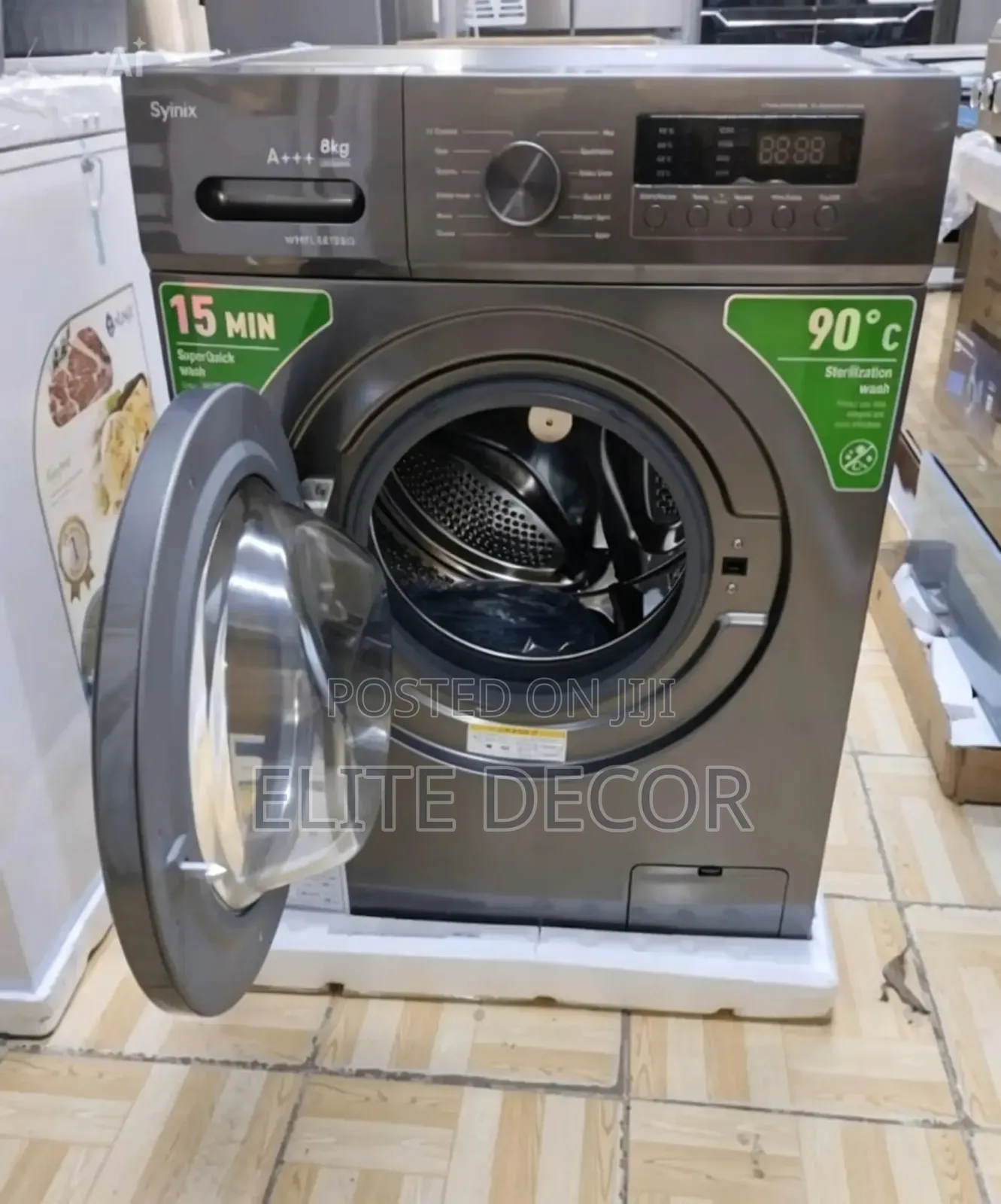 Syinix 8KG Fully Automatic Wash Spin Washing Machine
