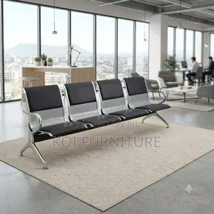 Office Benche; Four Seaters Leather Bench for Instution Area Reception